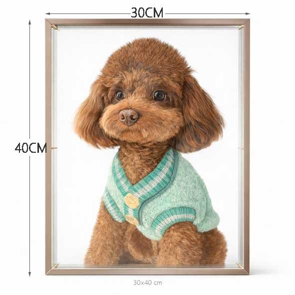 1 Forever Love: Hand-Carved Custom 3D Pet Portrait Art