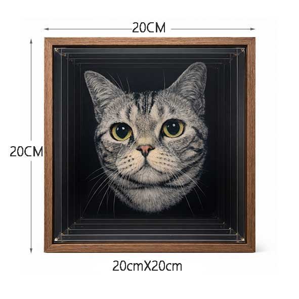 2 Forever Love: Hand-Carved Custom 3D Pet Portrait Art