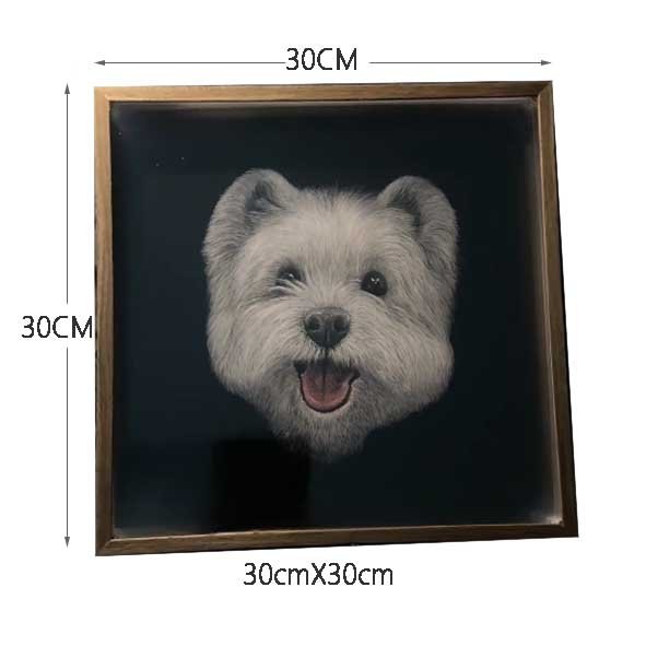 3 Forever Love: Hand-Carved Custom 3D Pet Portrait Art