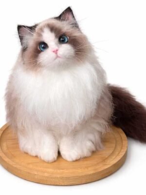 Handmade 3D needle felted pet sculpture created from wool or a pet’s real fur, custom-made to capture the lifelike appearance of dogs, cats, and other beloved animals