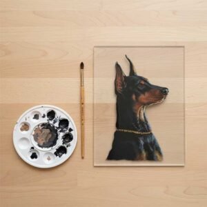 Custom acrylic glass painting step 4 adding details realistic depth and texture