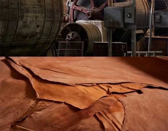 Step-by-step process of vegetable tanning leather for pet memorials